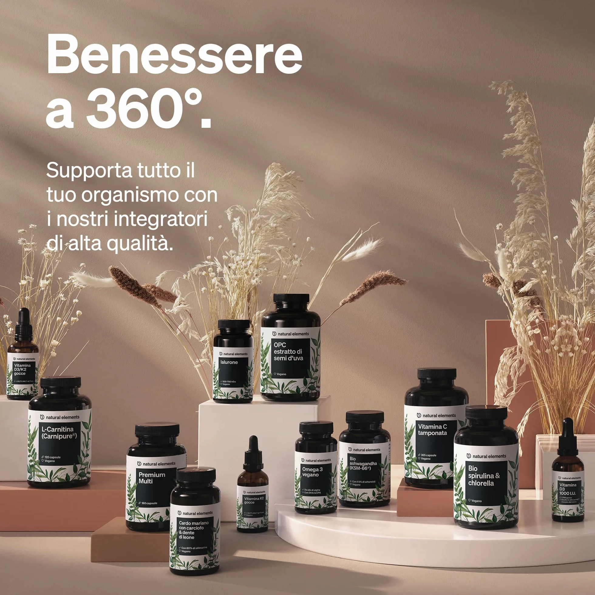 Performance Caps 120 capsule caffeina tè verde guarana chicchi verdi caffè vitamine B vegane alto dosaggio