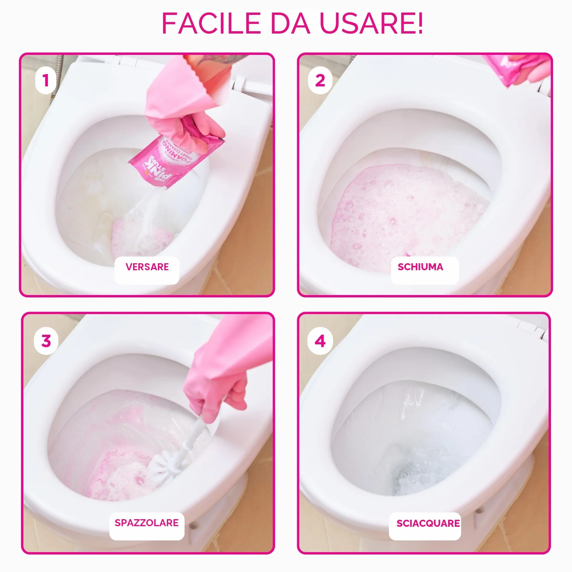 Stardrops The Pink Stuff Detergente WC Schiuma Rosa 200g