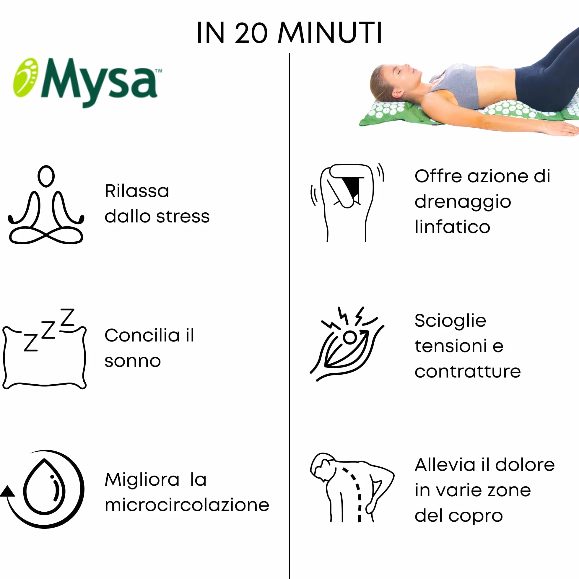 THERMO MYSA DUO XXL: SET AGOPRESSIONE +GRANDE AL MONDO: 180 CM! CORPORATURE ROBUSTE E TRATTAMENTO TOTALE: 15.576 PUNTE! DISPOS. MED. DETRAIBILE! CUSCINO PULA ECO SCALDABILE CLINICAM. PROVATO +TUTORIAL