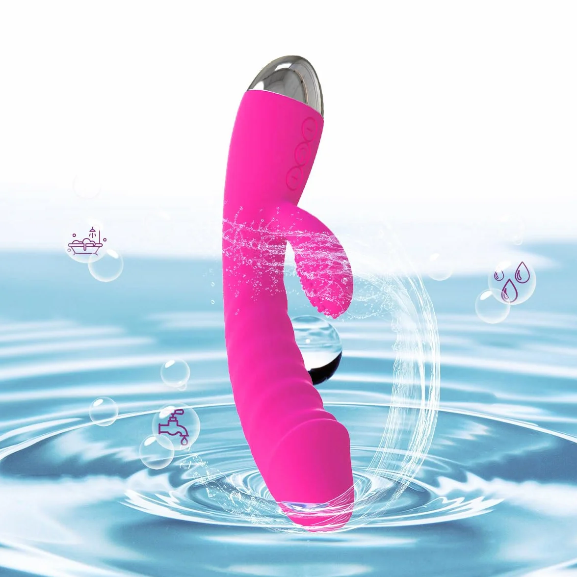 Sex Toys Sessuali per Donna Vibratore Professionale Clotoride Realistico Succhia Clitoride Ovetto Vibrante Telecomando Ricaricabile
