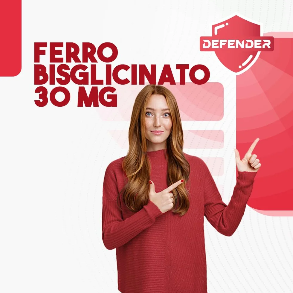 Ferro Integratore 30 mg Con Acido Folico e Vitamina B2-160 compresse - Per Globuli Rossi, Ossigeno, Sistema Immunitario, Stanchezza e Benessere Mentale