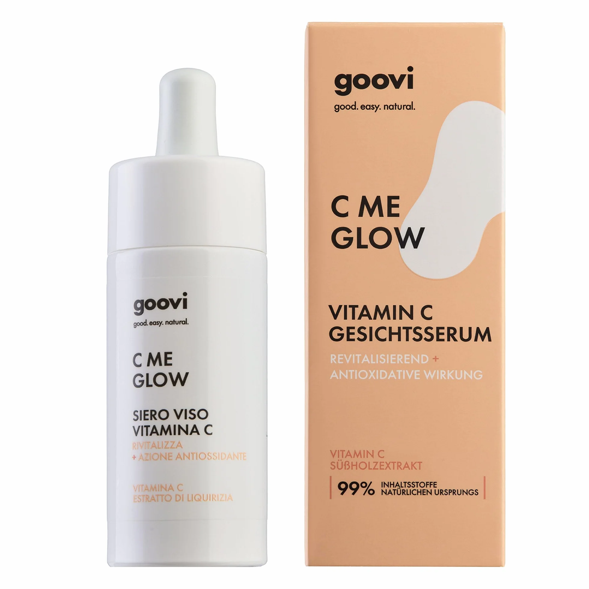 GOOVI C Me Glow Vitamina C Face Serum 30 ml Siero viso antiossidante idratante