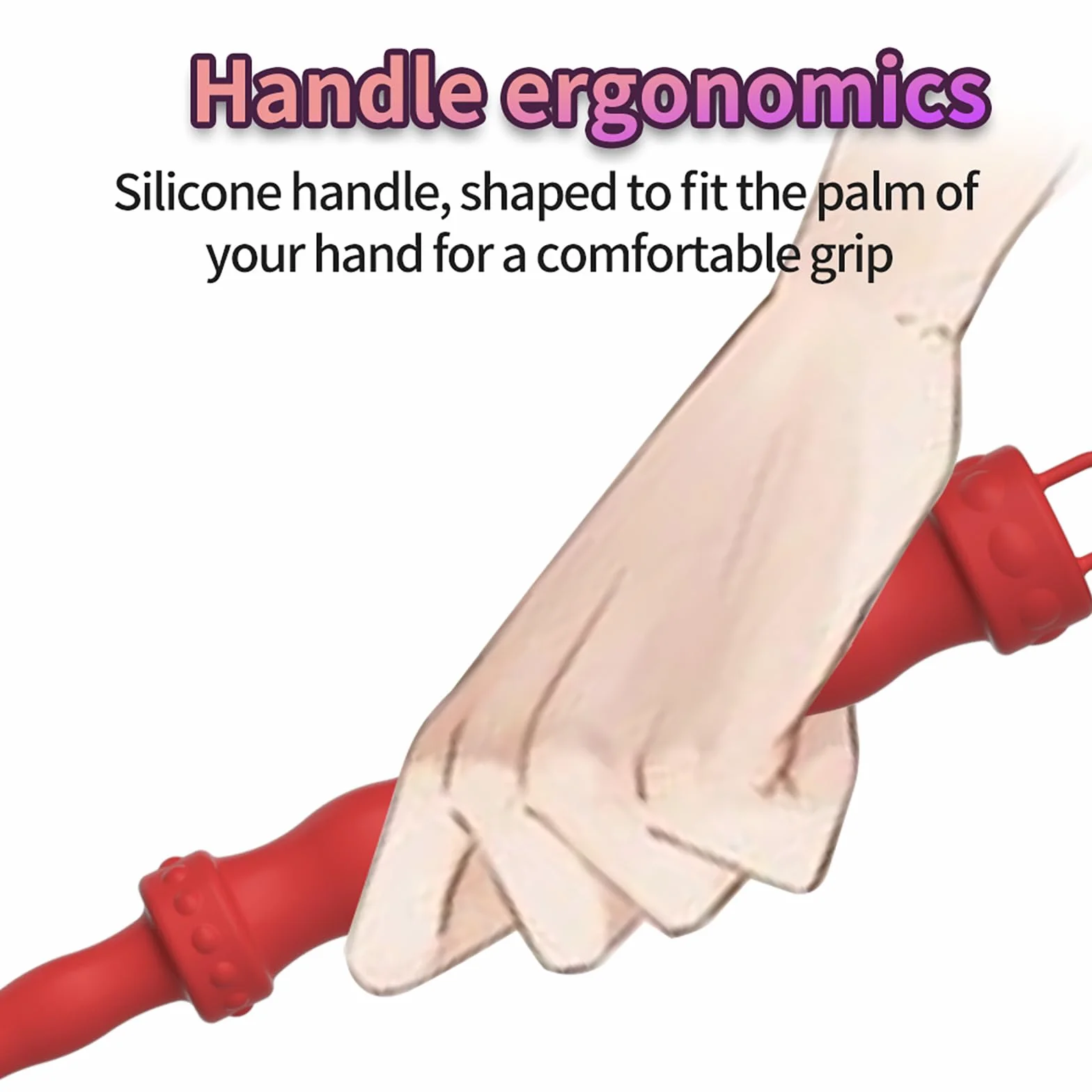 Frusta Per Sculacciate SM Silicone Bondage Pagaia Sessuale Cosplay Giocattoli Sessuali Coppie (Black)