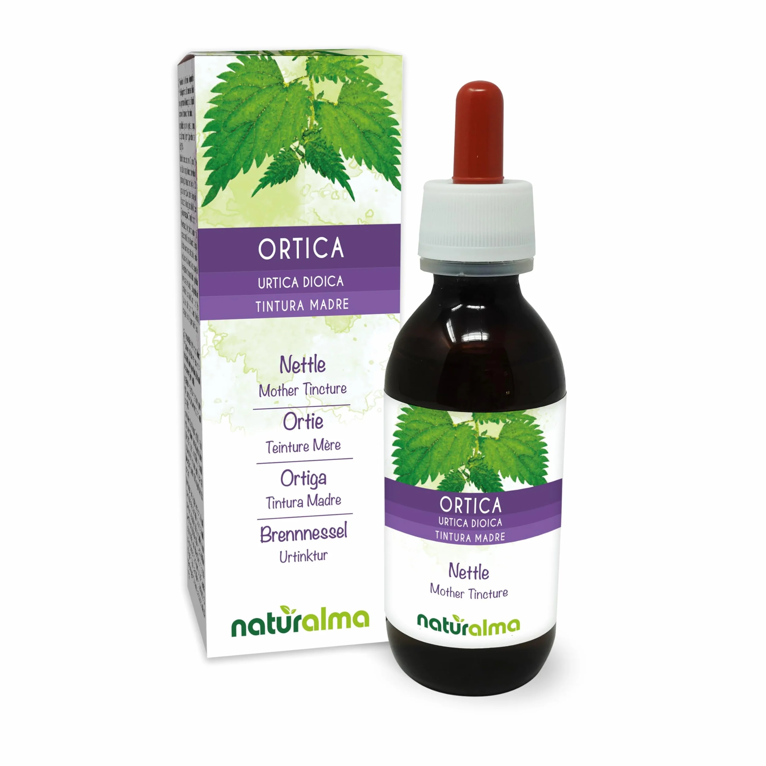 Naturalma Ortica Tintura Madre analcoolica 120 ml Integratore alimentare Vegano