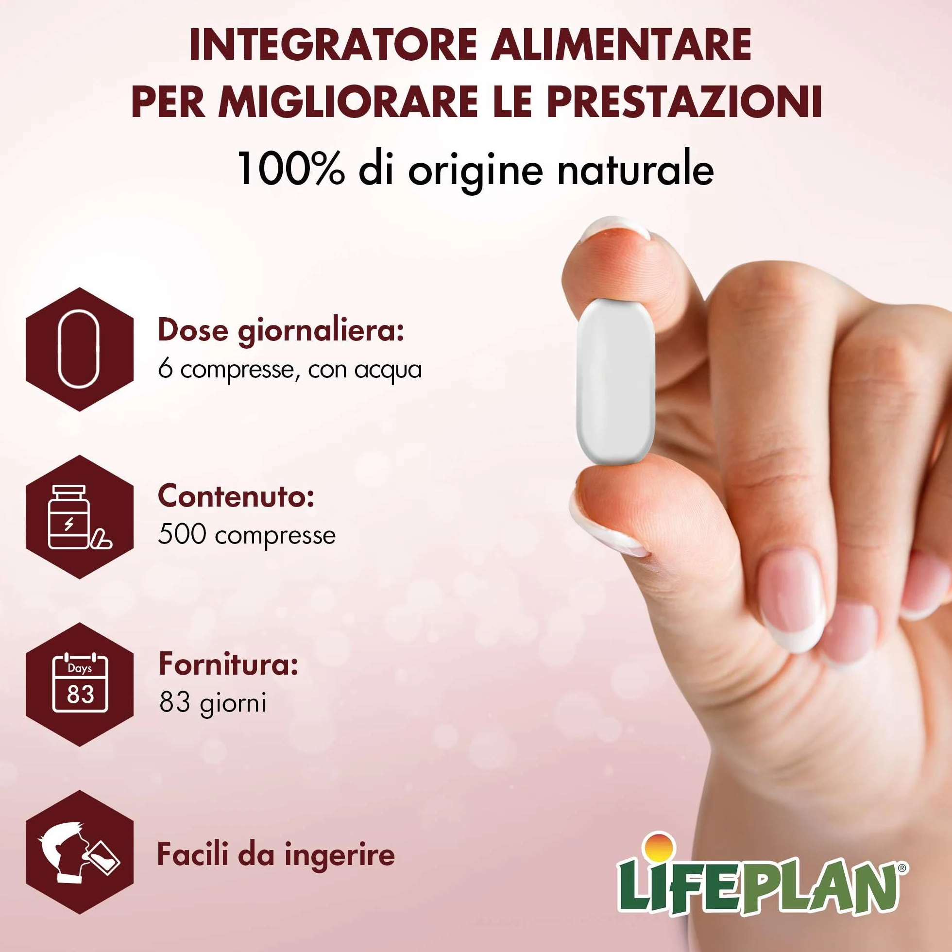 Lievito di Birra Compresse Integratore Unghie Pelle Capelli Niacina Tiamina Riboflavina 500 Tavolette Senza Glutine