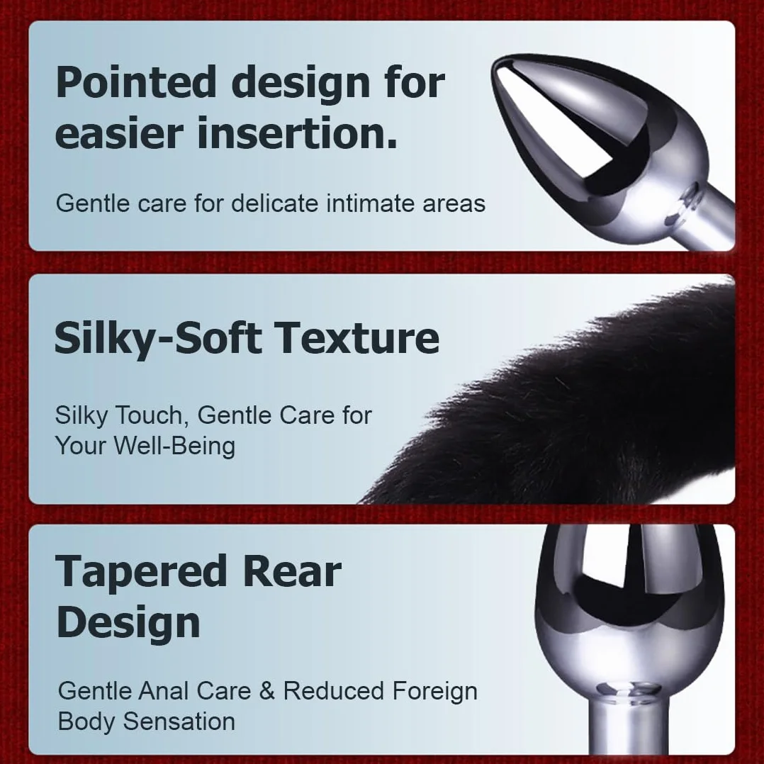 1 Pezzi Anale Metallo, Anal Butt Plug, Set Plug Anale con Cristallo Diamante, Plug Anale Giocattoli del Sesso per Principianti Donne, Coppie, Uomini - Nero