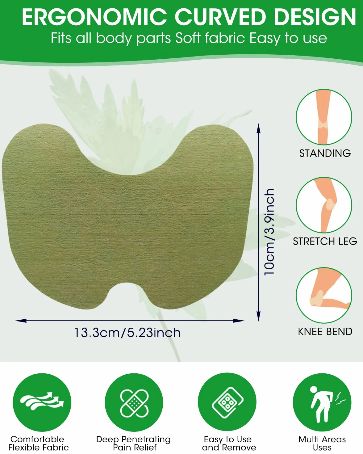 MQUPIN Cerotti antidolorifici per ginocchio 84 PCS Assenzio