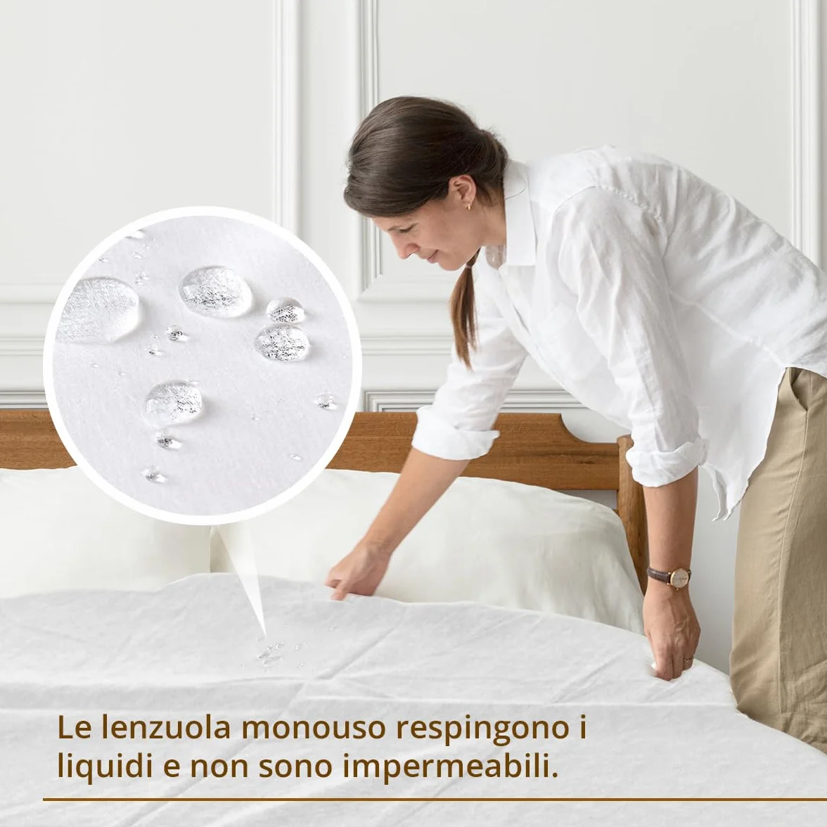XARA Lenzuola letto regolabili in TNT usa e getta 80 x 210 cm 20 g Confezione da 20