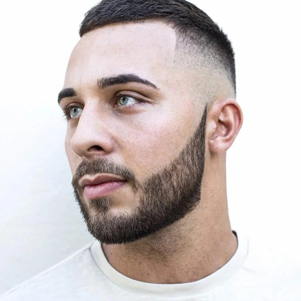 MYCARBON Pettine Barba Forma Uomo in Acciaio Inossidabile Disegno Z per Styling Taglio Barba Pettine da Barba Modellante Portatile