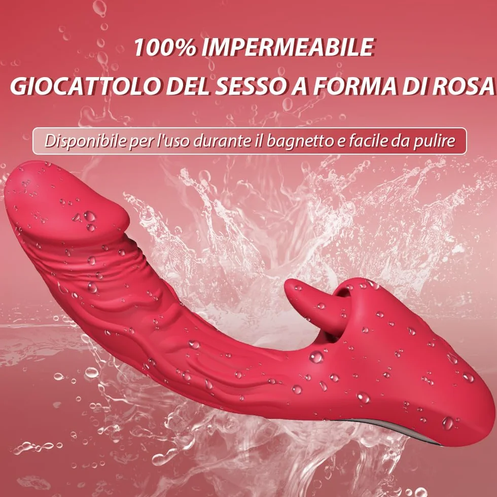 Vibratoreper Donna Professionale Sex Toys Dildo vibrante realistico Vibratore G-point femminile 7 * 7 Modalità vibratoria Adatto a coppie Donna Materiale silicone impermeabile