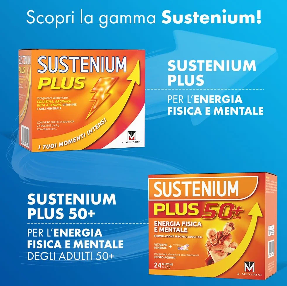 Sustenium Memo Fosforo - Integratore alimentare a base di Fosfoserina, Glutammina, Vitamina B6 ed Eleuterococco. Energia per la mente. Confezione da 10 flaconcini (10ml)