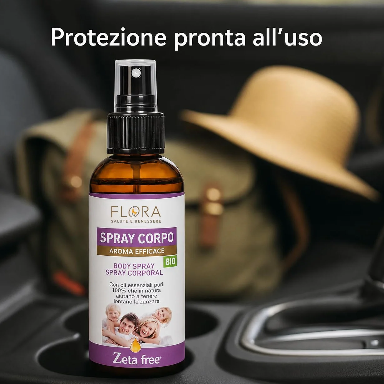 FLORA Spray Corpo BIO-COSMOS 2 x 100 ml Repellente Zanzare