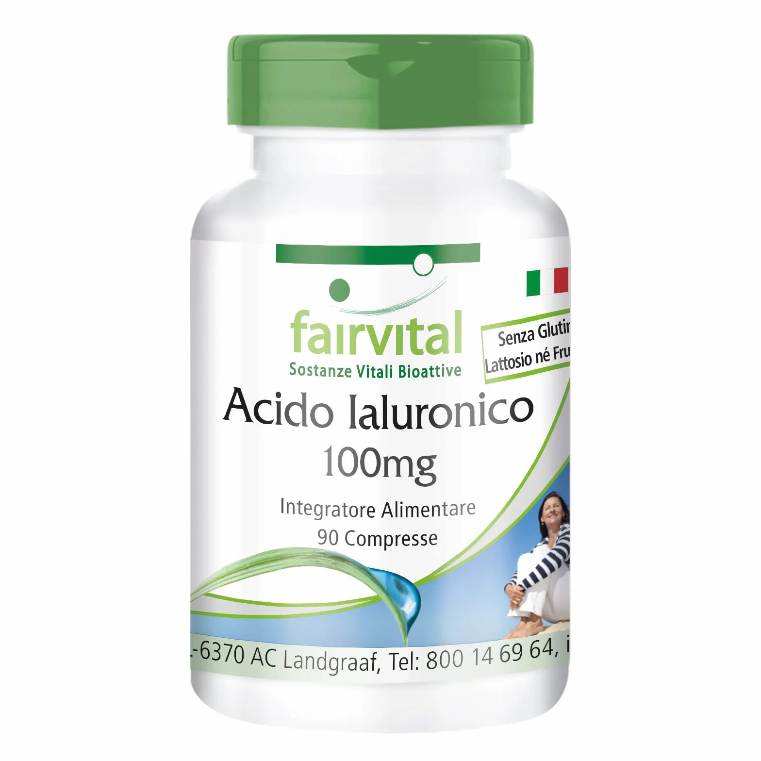 Fairvital Acido Ialuronico 100 mg 90 Compresse Vegano