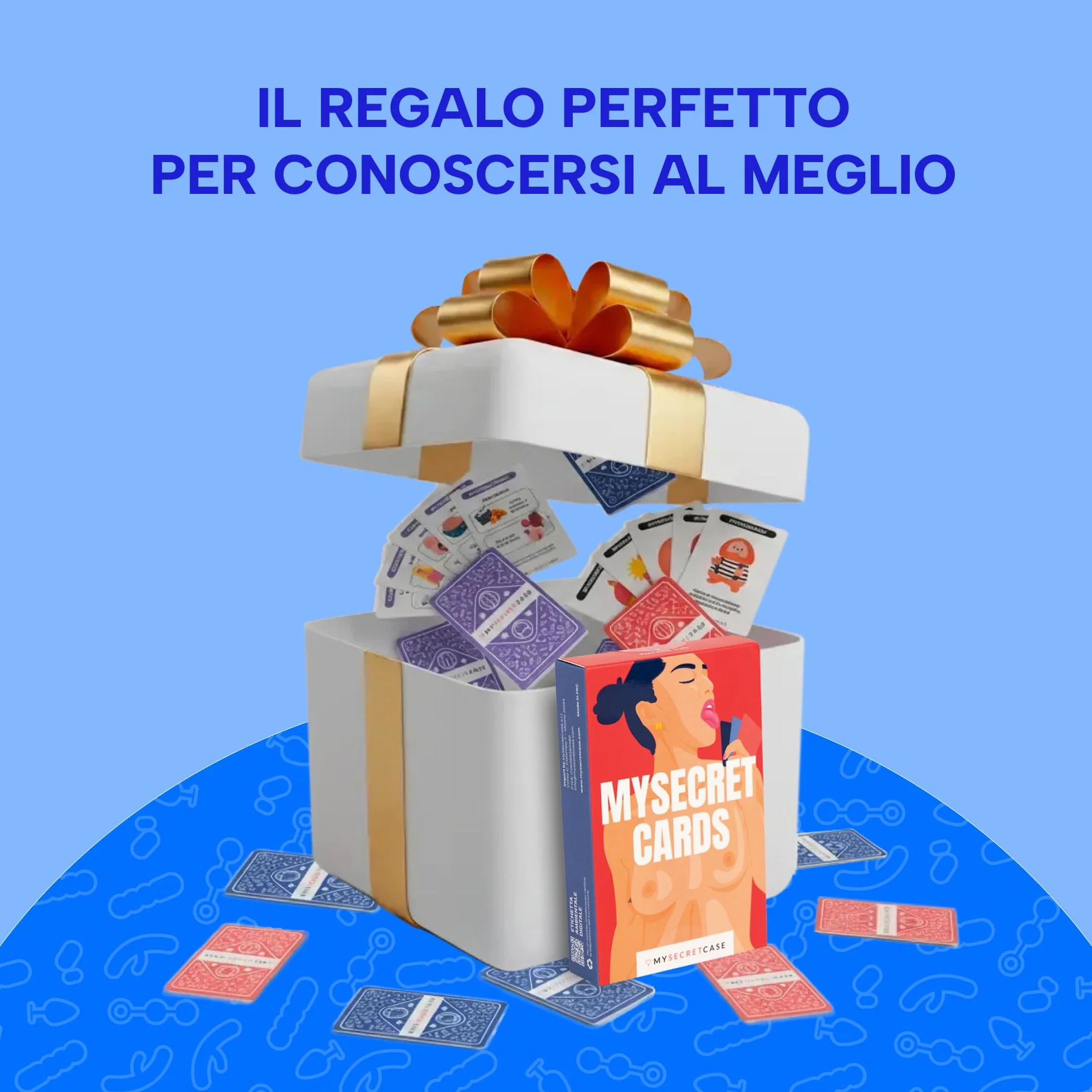 MySecretCase Giochi Erotiici per Coppie - 60 Carte 3 Livelli Conosciamoci, Scopriamoci, Spogliamoci Sexytoysys Coppia Carte Sessuali di Coppia Giochi per Adulti Sexy