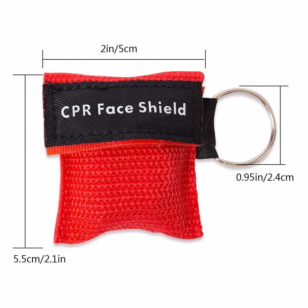 Mascherine per RCP Kit di Emergenza Maschere Tascabili Primo Soccorso Allenamento RIC Confezione da 50
