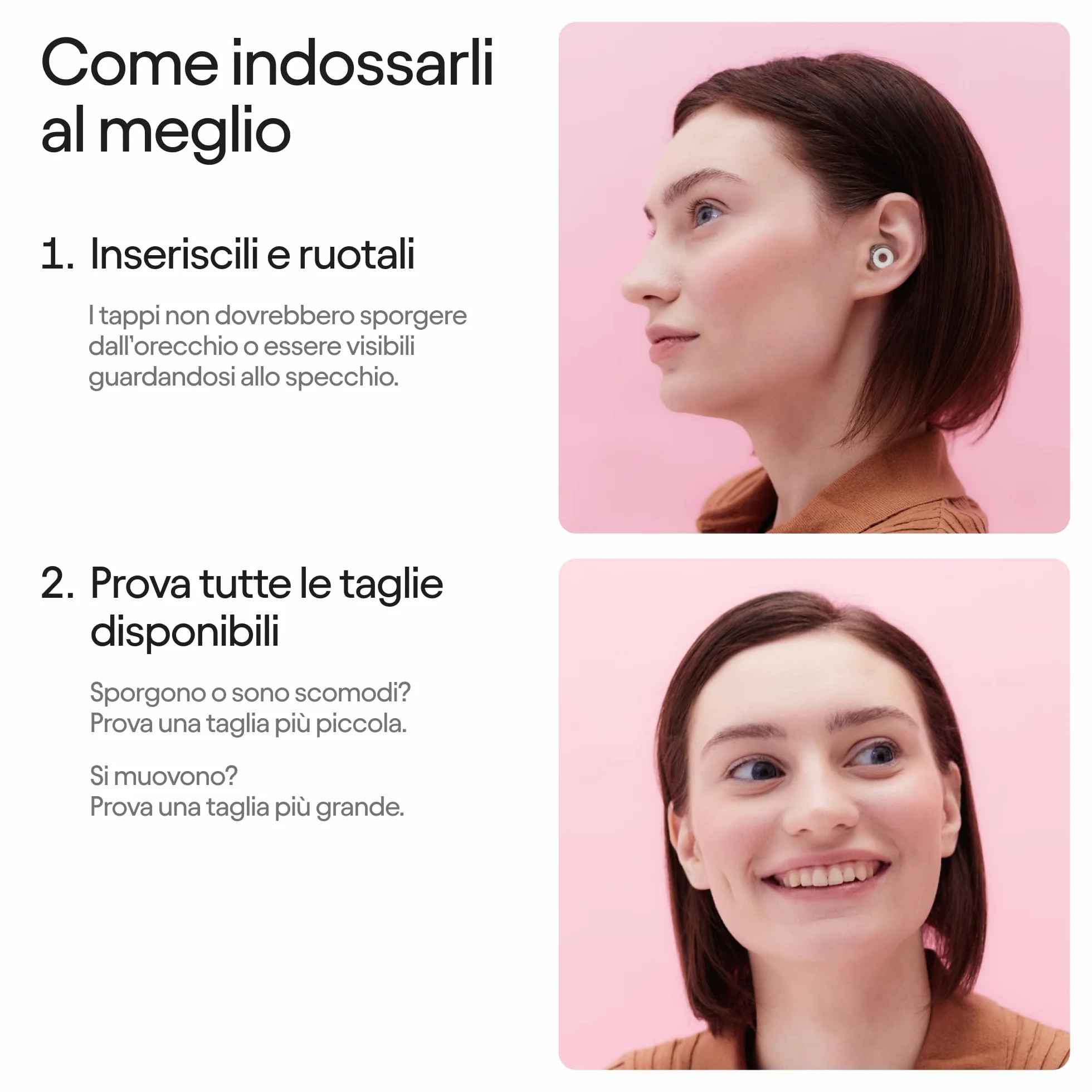 Loop Engage 2 Plus Tappi orecchie – Sollievo dai rumori della quotidianità e suono della voce nitido per eventi sociali, conversazioni, genitori e iperacusia – Riduzione del rumore da 16 dB + Mute