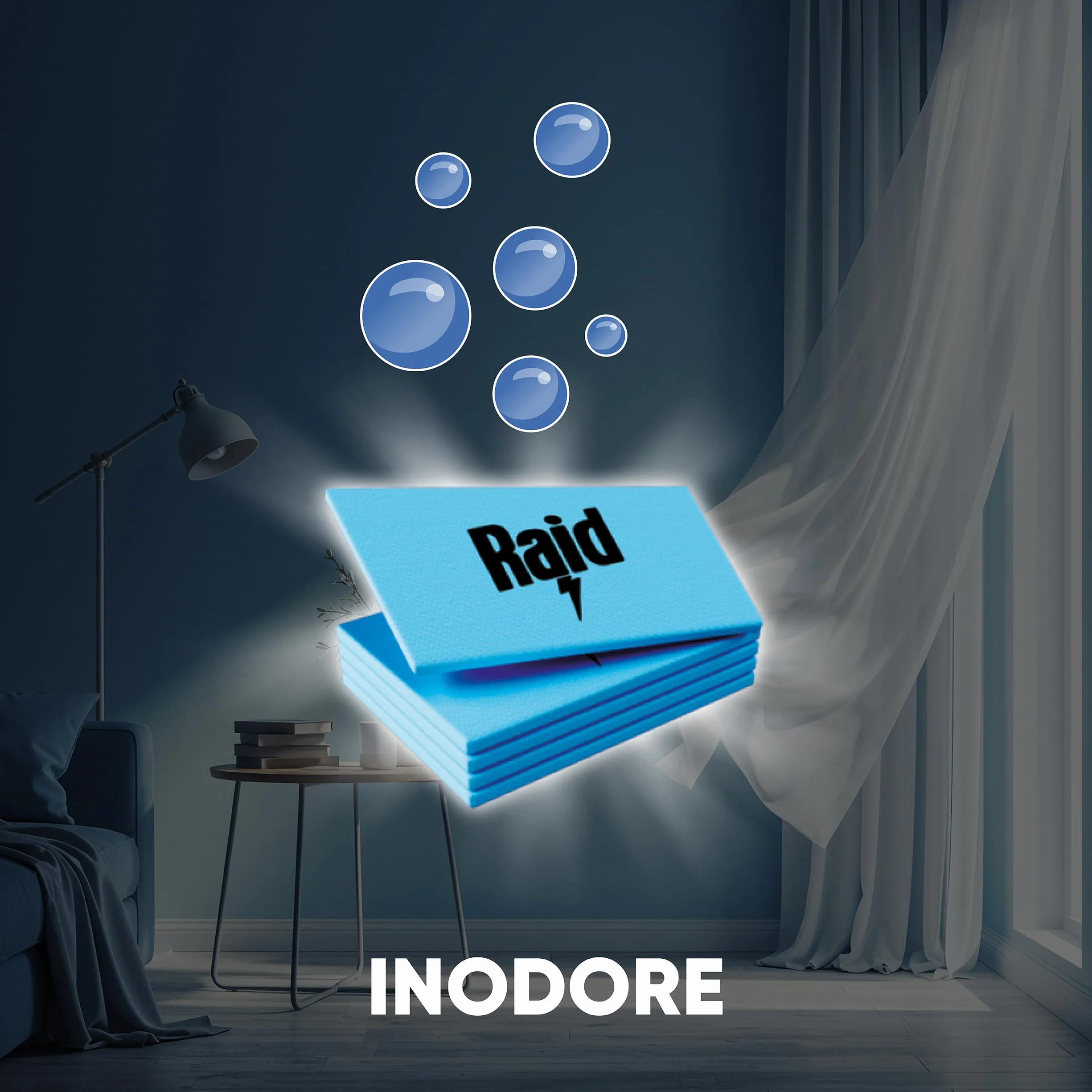 Raid Piastrine Antizanzare, 60 Piastrine Inodore per Zanzare Comuni e Tigre, Fino a 12 Ore di Protezione, Compatibili con Diffusori Raid