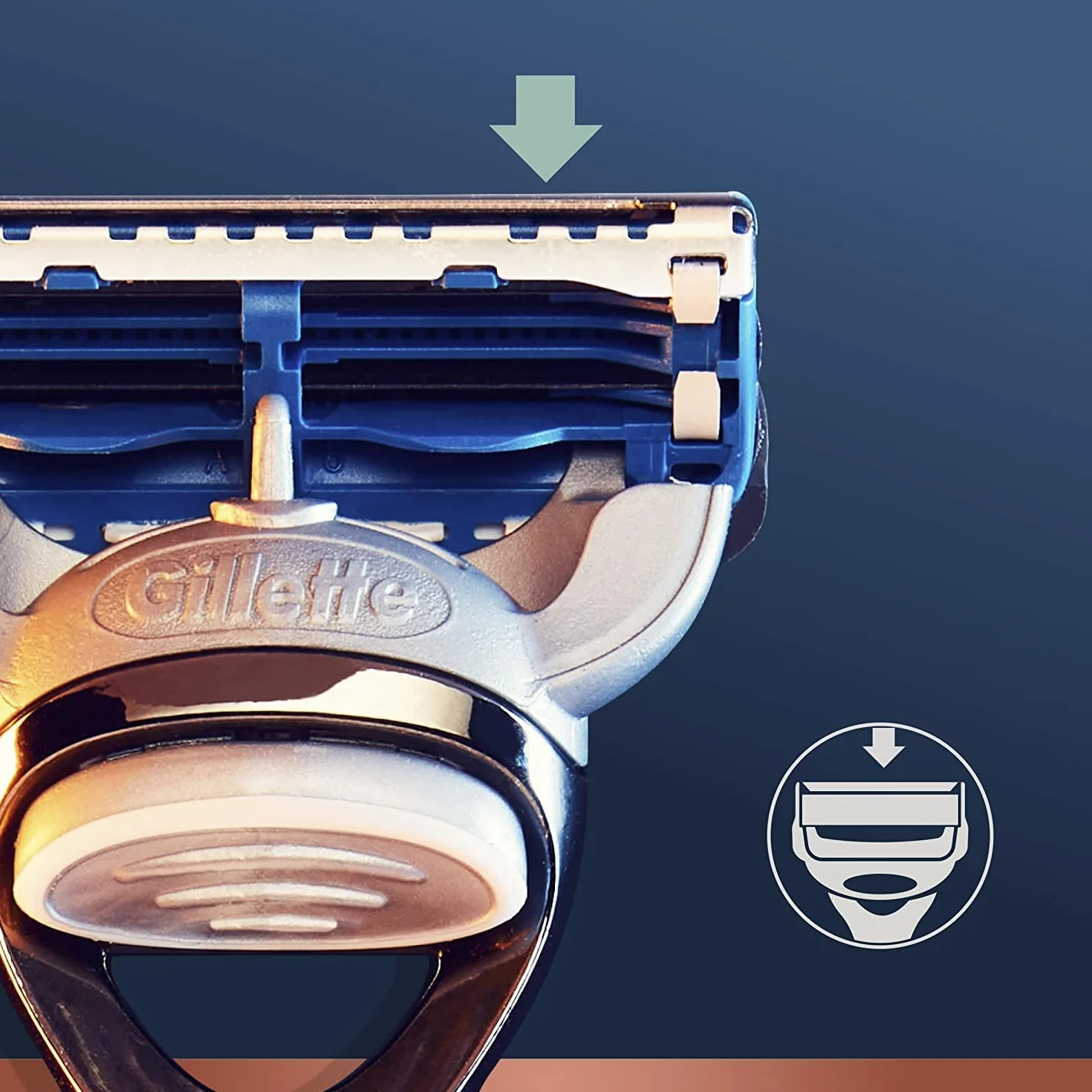 King C. Gillette Lamette per Rasoio di Sicurezza, Confezione da 3 Ricambi, con Rifinitore di Precisione e Struscia Lubrificante