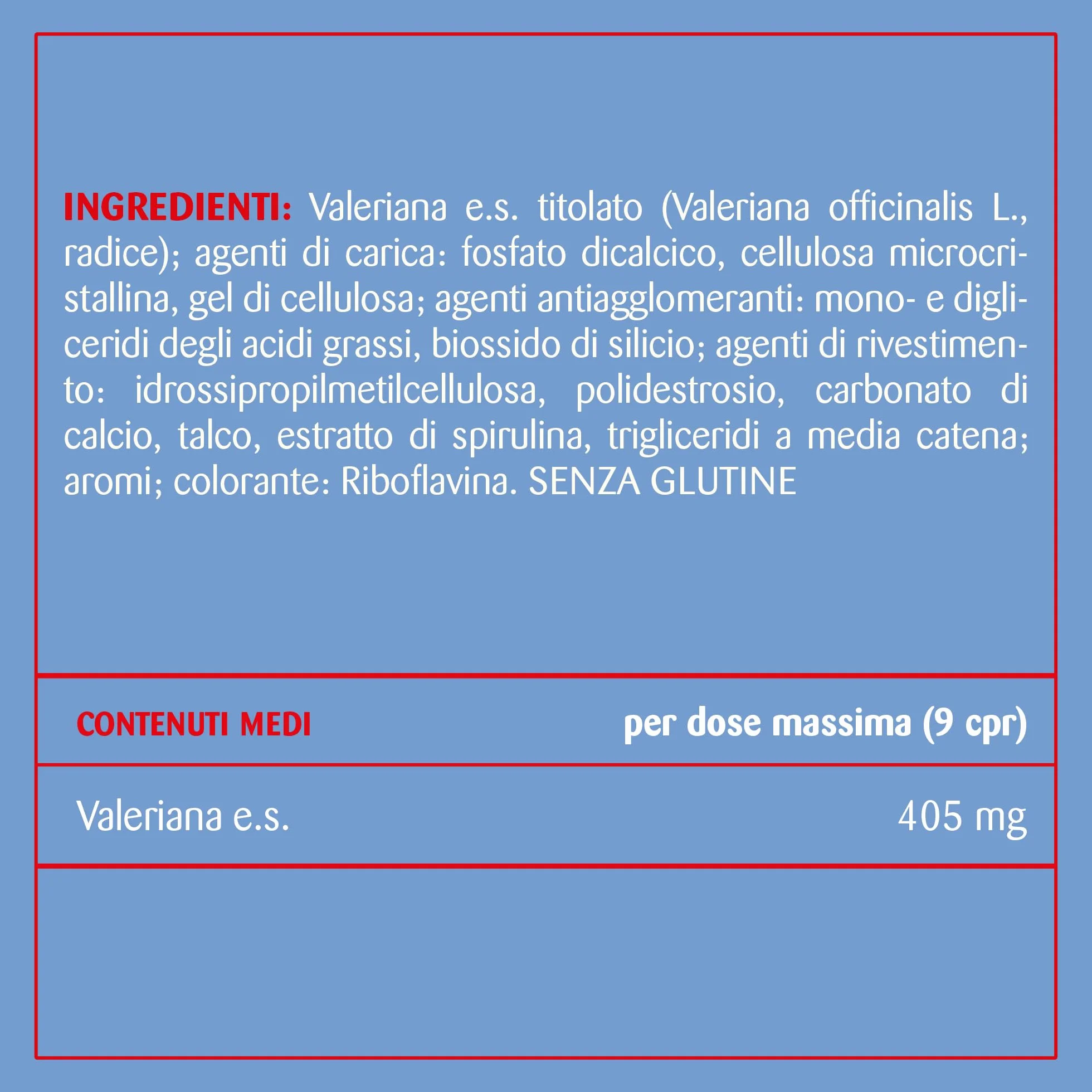 Valeriana Integratore Alimentare 60 Compresse 8.28 g per Rilassamento e Sonno
