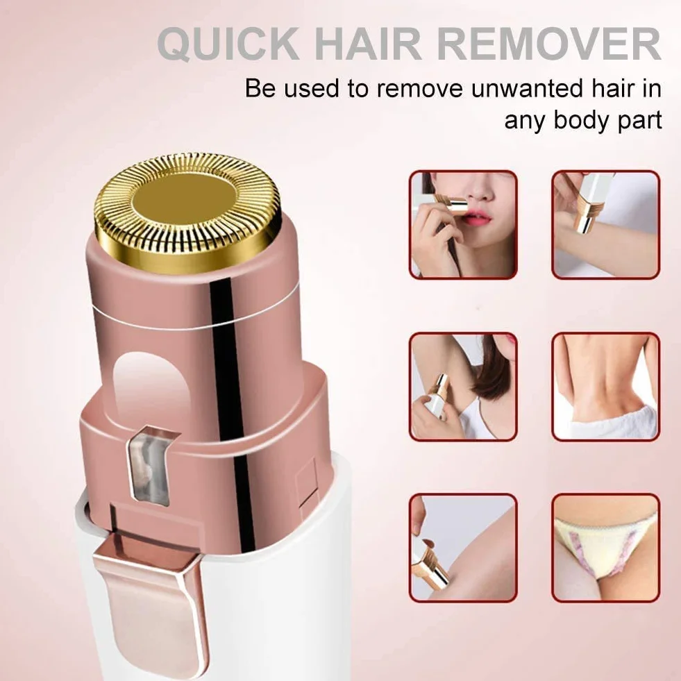 Epilatore Sopracciglia Donna Lady Shaver USB Ricaricabile 2 in 1