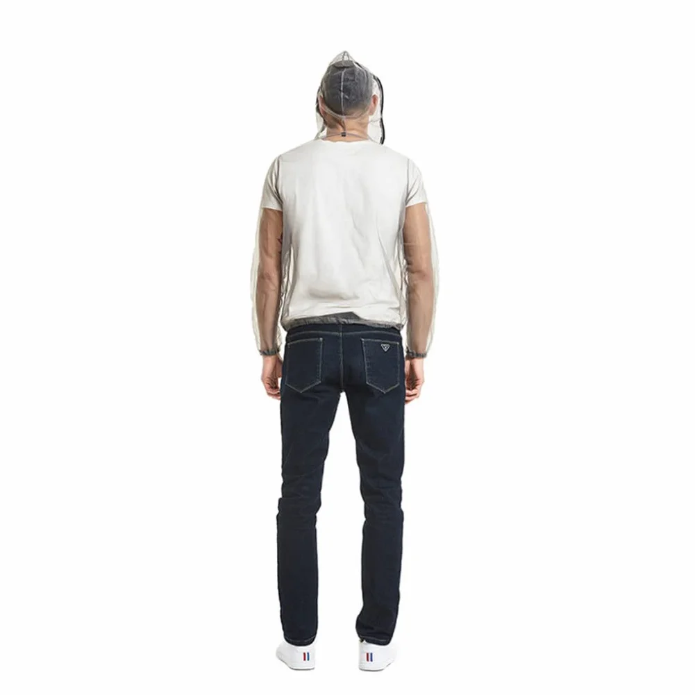 Tuta antizanzare con cappuccio Rete antizanzare Maglia estiva Protezione dagli insetti Abbigliamento Traspirante Leggera Protezione per la pesca Campeggio