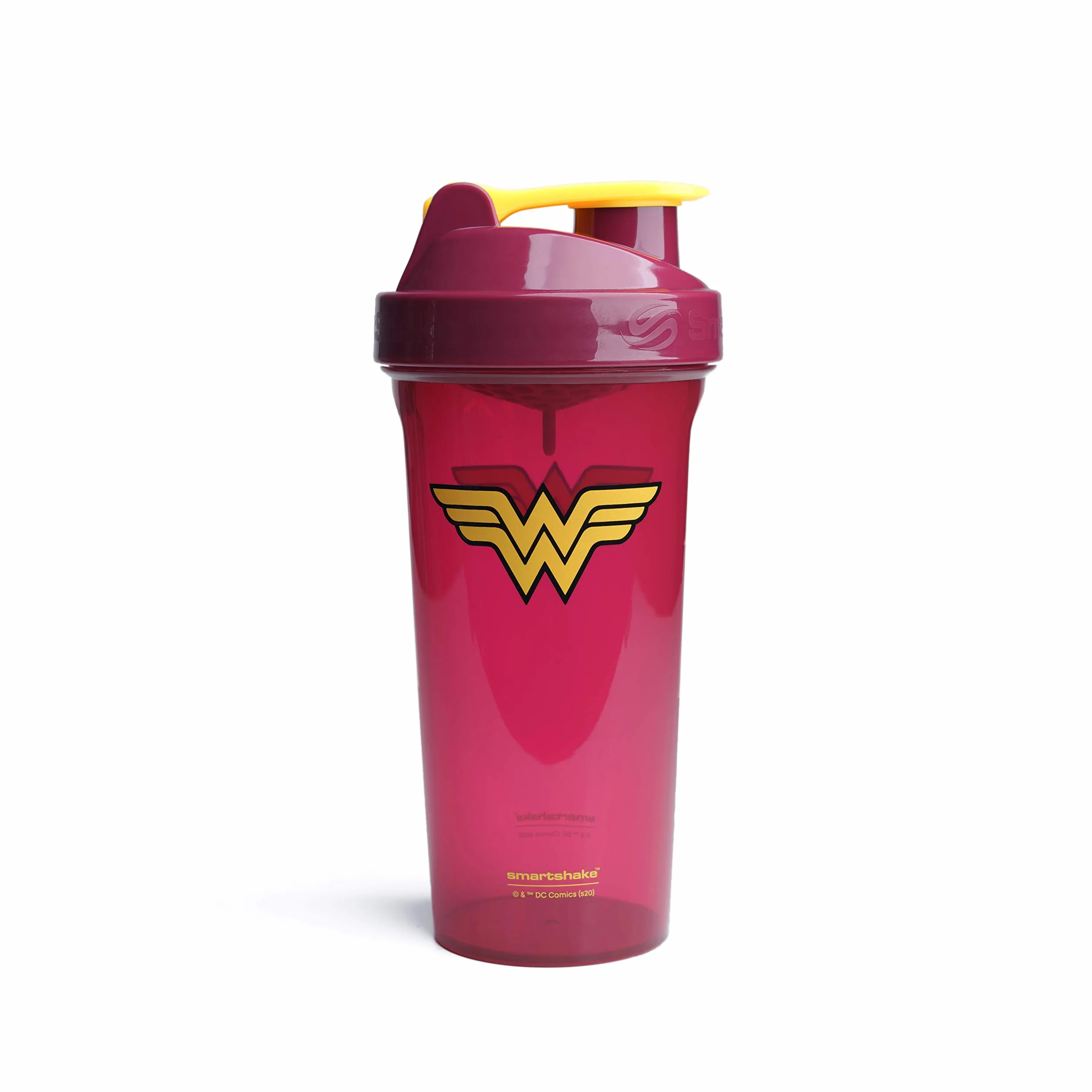 Smartshake Lite Wonder Woman Shake Bottiglie da donna 800 ml BPA Free Protein Shakes Bottiglia a tenuta stagna Donna Protein Powder Shaker Cup - Wonder Woman Gifts Justice League Accessori