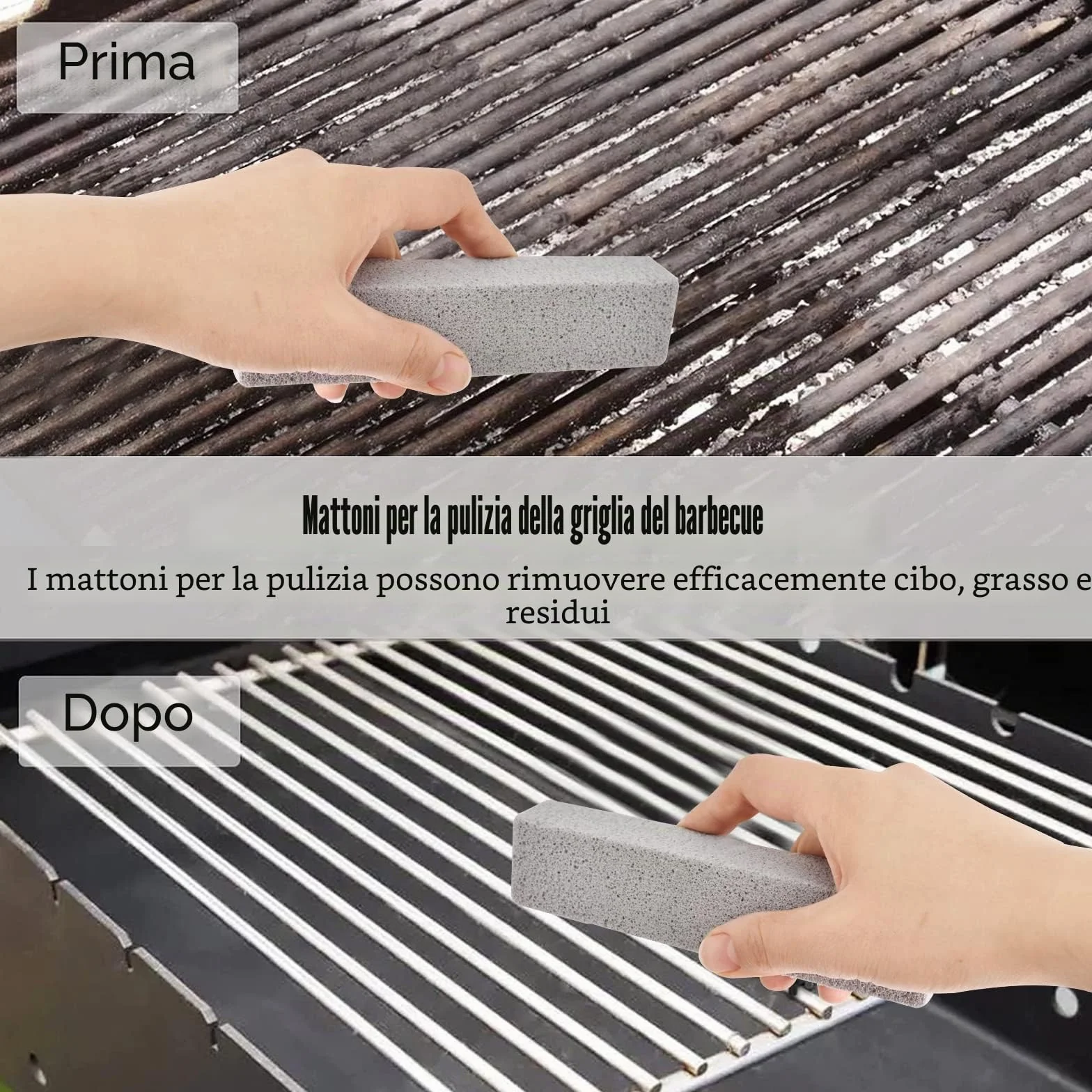 Pietra Pomice per Pulizia WC 4 Pezzi Detergente per Cucina Forno Piastrelle