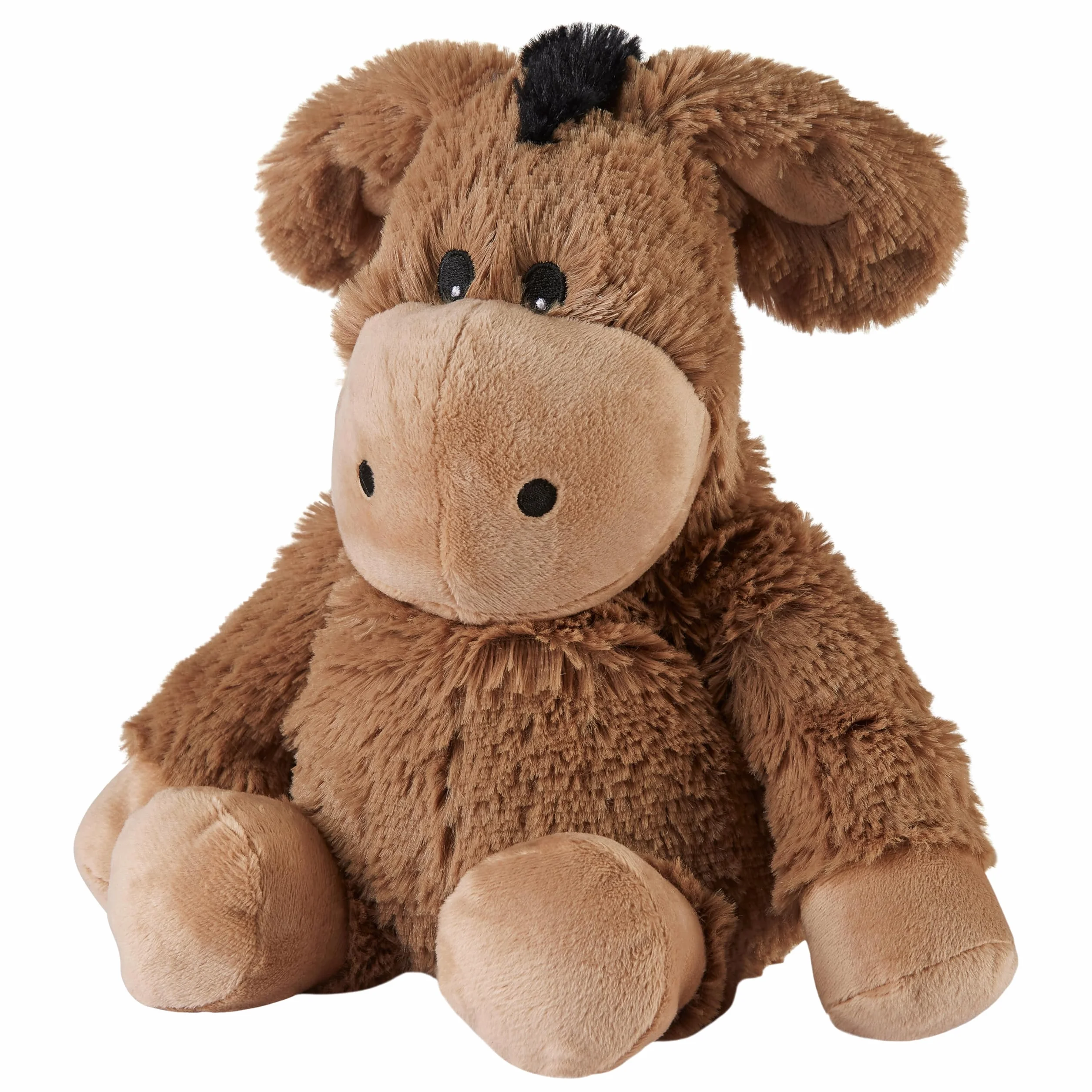 Warmies Peluche Asinello Borsa di Grano Riscaldabile al Microonde, Orsetto Coccoloso Riscaldabile Leggermente Profumato con Lavanda Francese, Rilassamento e Sollievo Caldo