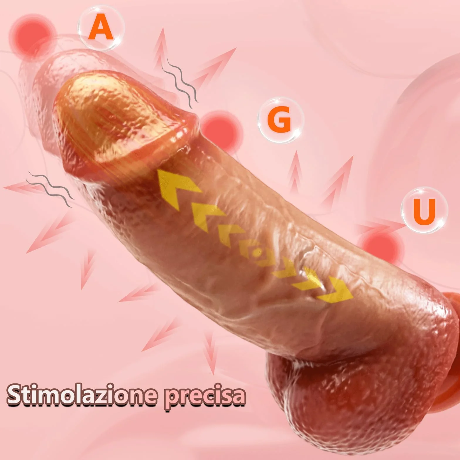 Dildo Vibratoreper Donna Vibratore Anale Pene Realistico XXL Grosso da 5,8 cm di Diametro Dildo Realistico con 5 Spinte 10 Vibrazione e Modalità di Riscaldamento Telecomando Vibratoreper Donna Grandi