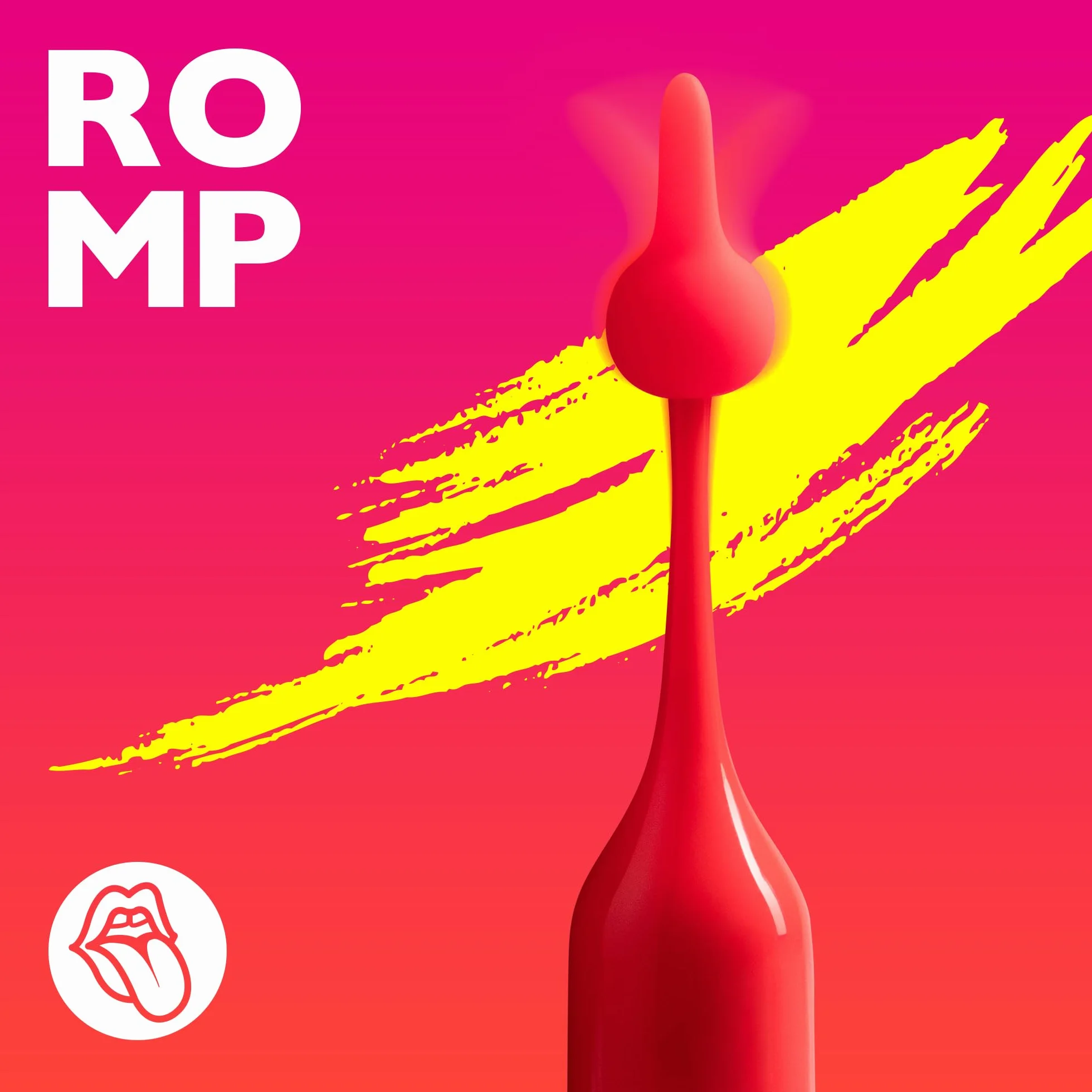 ROMP Pop Vibratore ad Alta Frequenza | Stimolatore Clitorideo | Per Donne con 3 Modelli di Vibrazione | Giocattolo Sessuale Portatile per Adulti | Ricaricabile e Impermeabile | Rosso