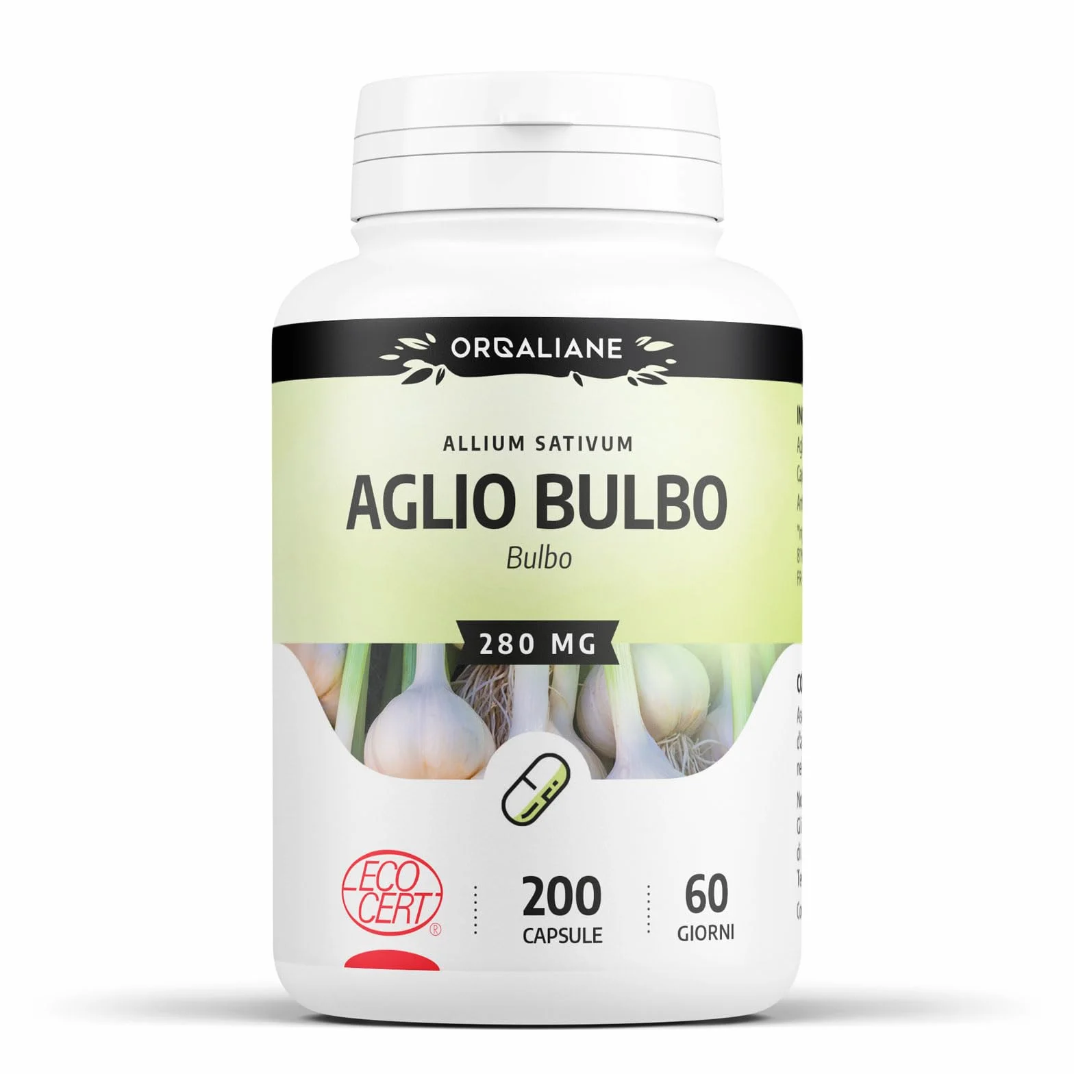 Aglio bulbo Biologico - 280mg - 200 capsule