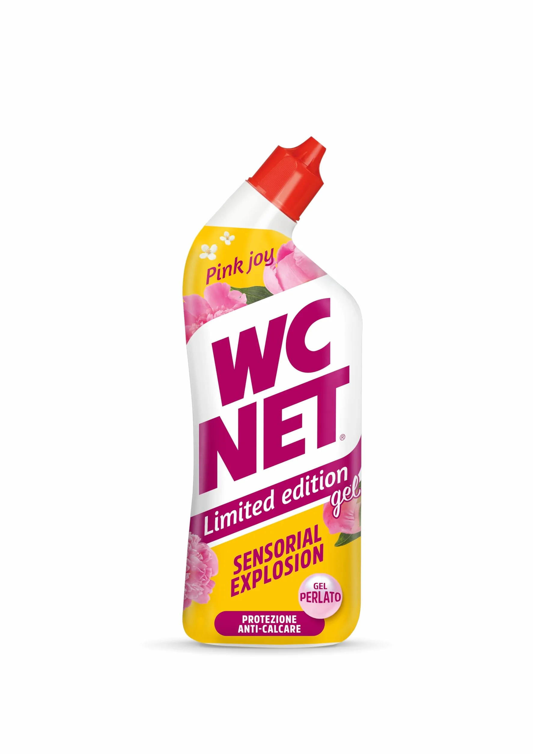 Wc Net Detergente Liquido per Sanitari Essenza Peonia e Muschio Bianco 700 ml x 4 Confezioni