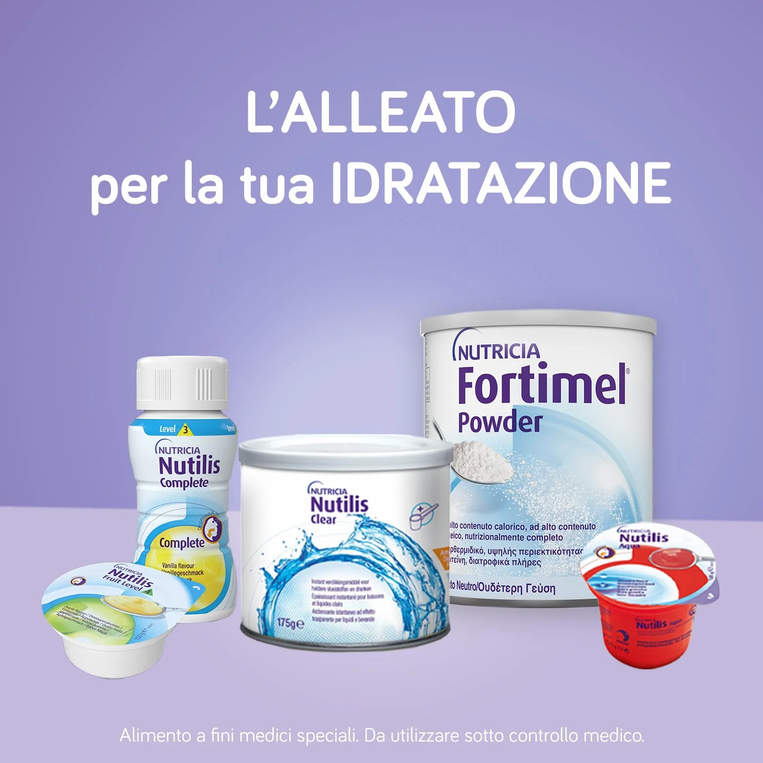FORTIMEL POWDER - Supplemento in Polvere Ipercalorico e Iperproteico, Nutrizionalmente Completo, utile in caso di Inappetenza e/o Malnutrizione Associata a Patologia, Gusto Neutro - 335g