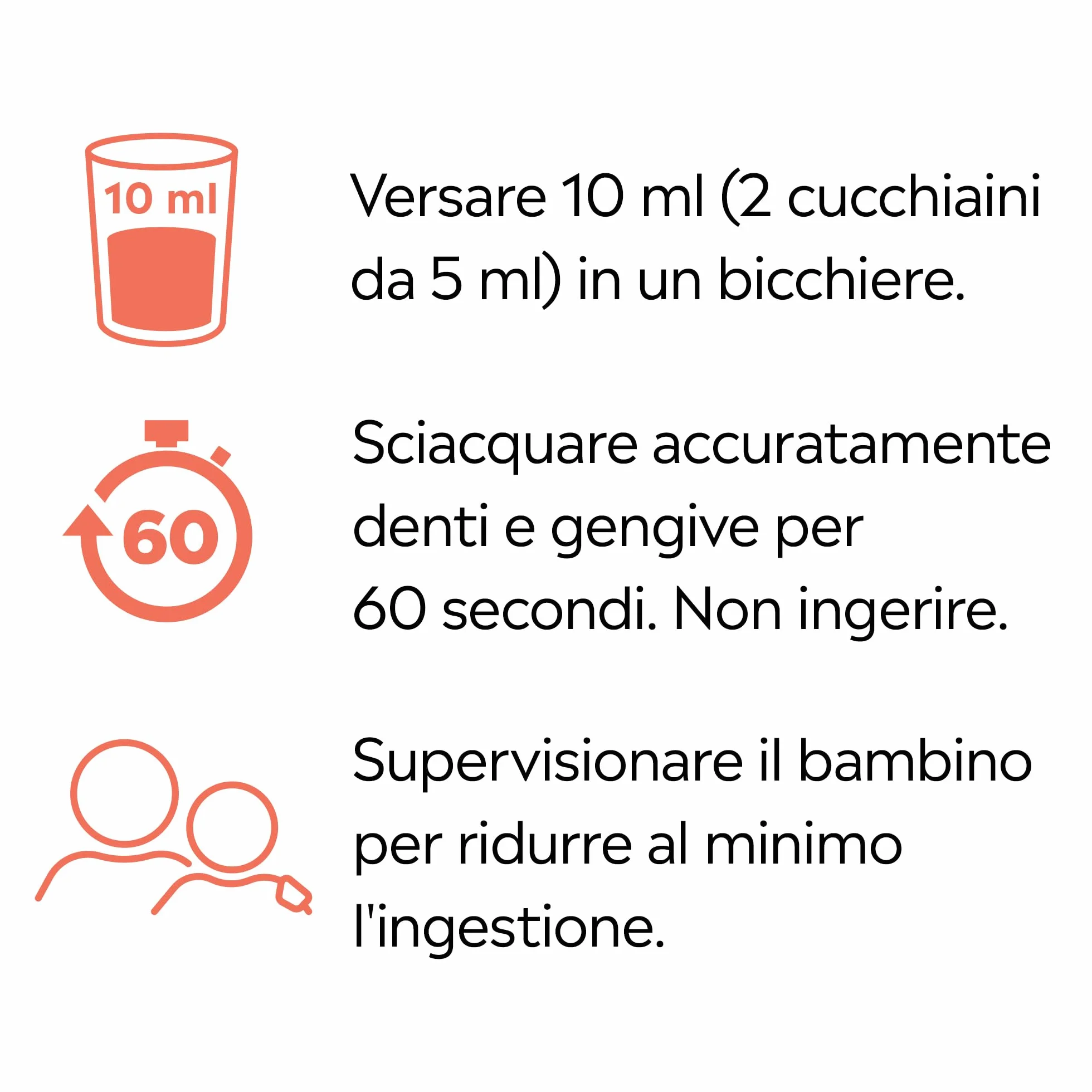 LISTERINE Smart Rinse Kids Collutorio bambini 0% alcol ai Frutti Rossi 500 ml