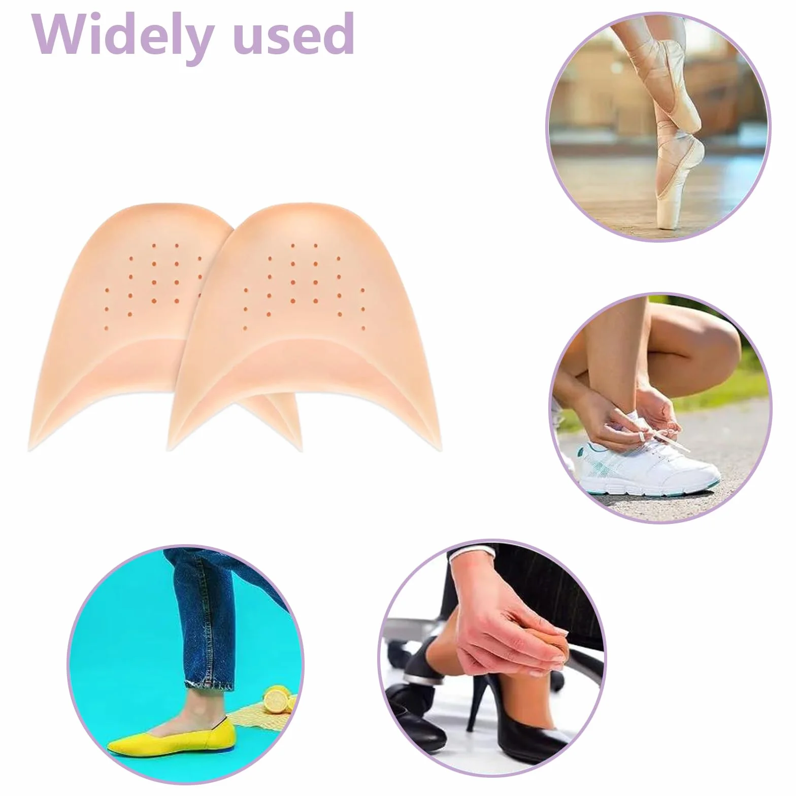 Salvapunte in Silicone Gel Salva Punte,2 Paia Salvapunte in Silicone,Piede Suggerimento Manicotto Per Proteggere Piedi,Copri Dita Salvapunta per Scarpe a Punta Ballet e Danza Classica
