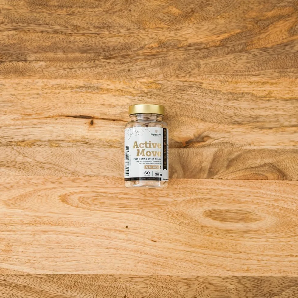 Golden Tree Active Move Integratore Articolazioni Boswellia Acido Ialuronico Collagene UC-II Vitamina C 60 Capsule