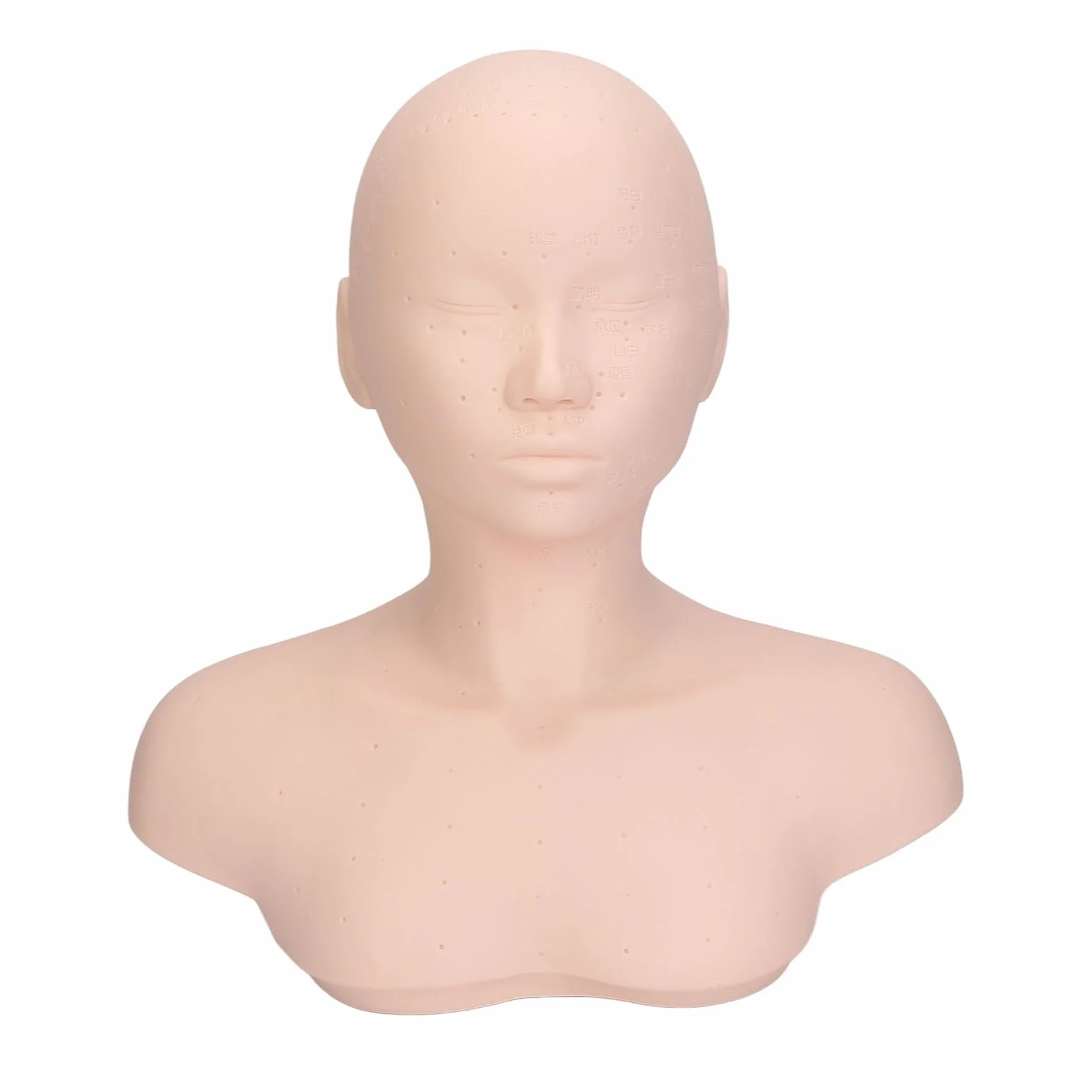 Manichino per allenamento pratica in PVC ad alta densità gomma con spalla per massaggio agopuntura cura bellezza
