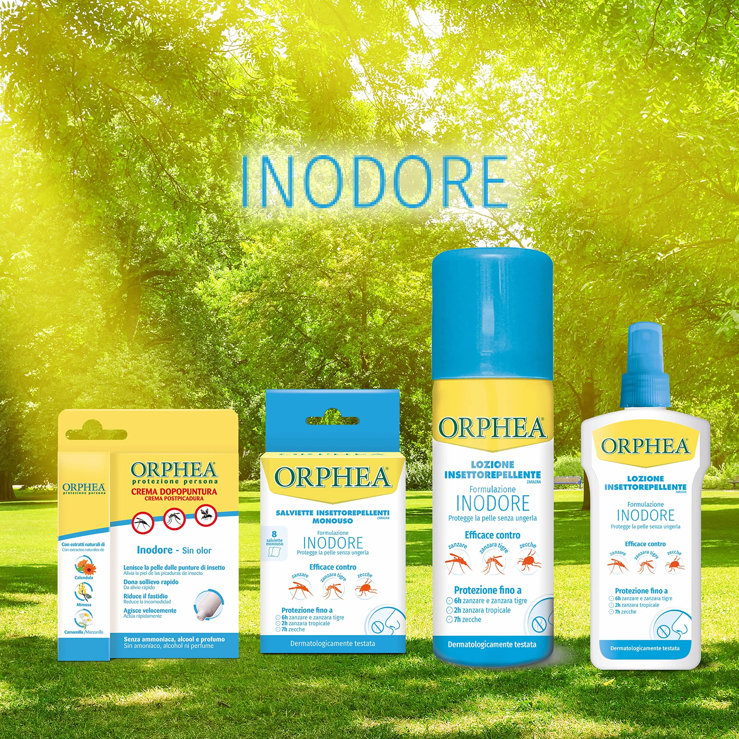 Orphea, Crema Dopopuntura Inodore, Sollievo Immediato Dalle Punture di Insetti, Formula Inodore, Con Estratti Naturali, 50 ml