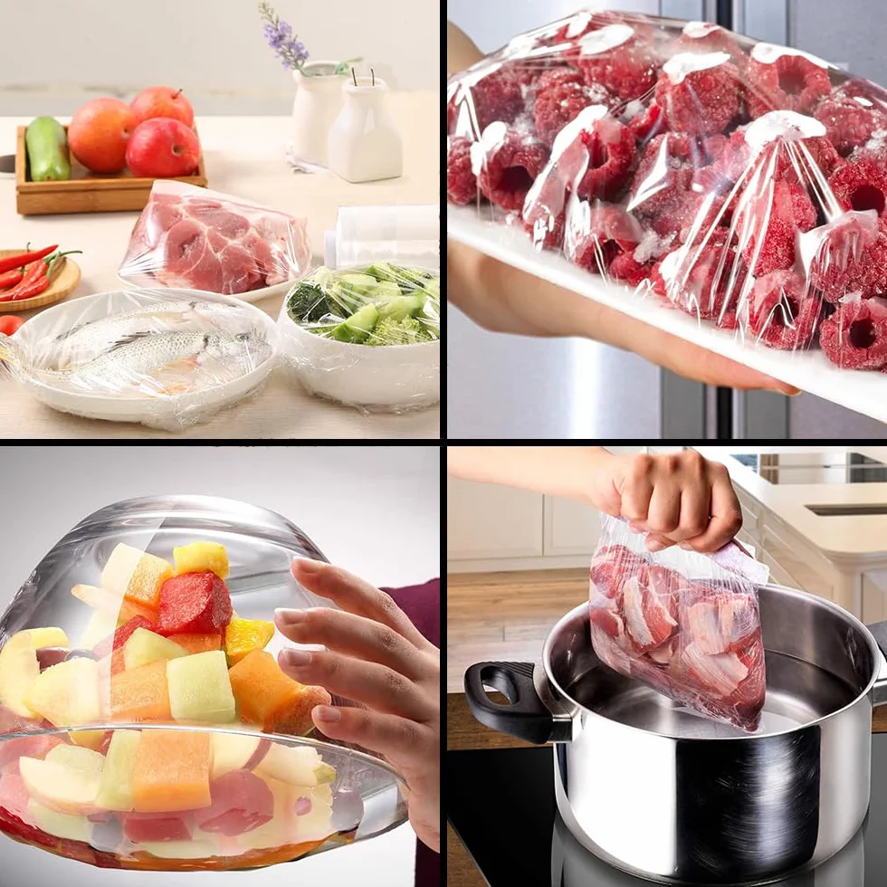 GM 3 ROTOLI Pellicola Trasparente per Alimenti 29,5cm x 300mt con Seghetto. Avvolgi, Cucina e Conserva con Cura gli Alimenti. Pellicola Trasparente di Qualità