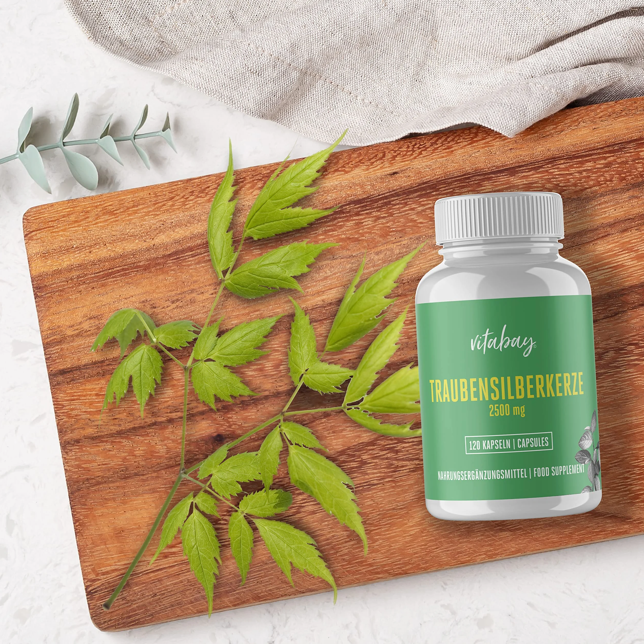 Vitabay Cimicifuga Racemosa 2.500 mg 120 capsule vegane estratto concentrato 5:1 rizoma