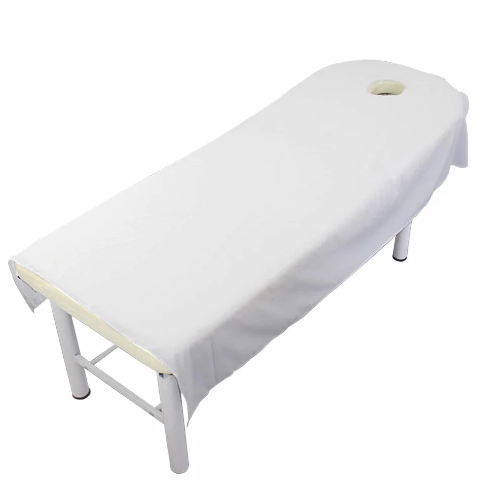 Lenzuolo per lettino da massaggio spa in poliestere riutilizzabile 9 colori