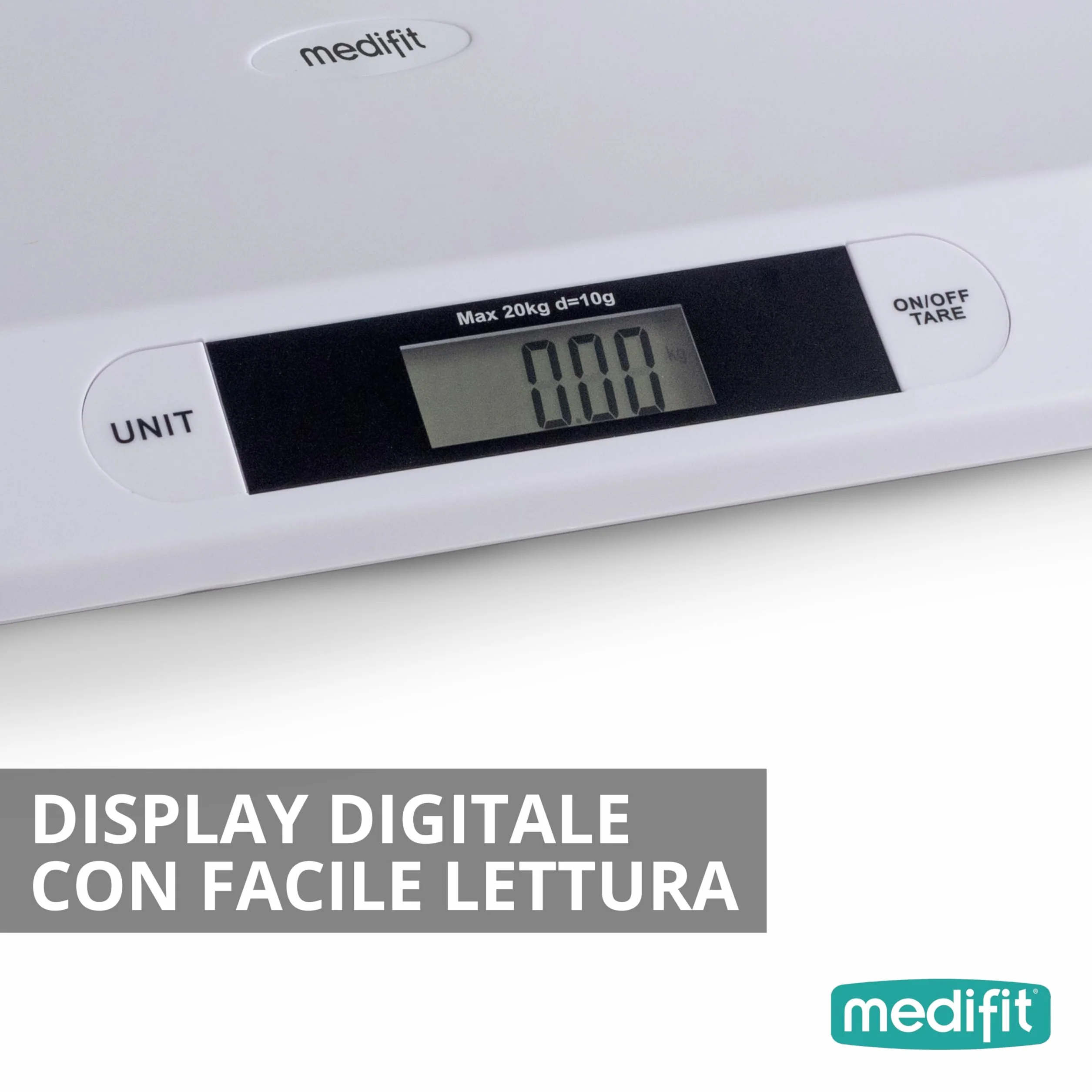 Innoliving INMD-039 Bilancia Baby Digitale, Portata 20 kg, Display LCD, Funzione Tara