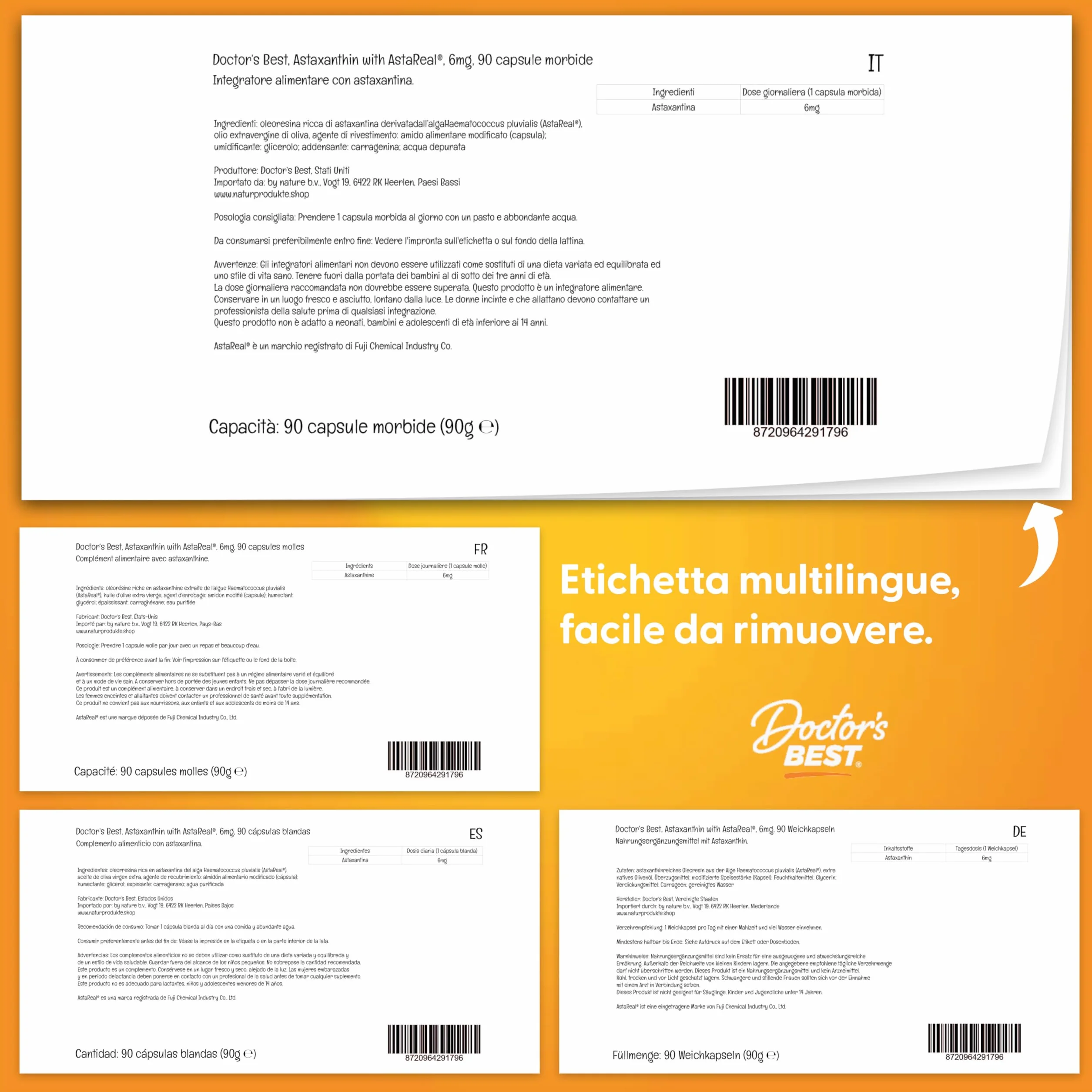 Doctor's Best Astaxanthin with AstaReal 6 mg 90 Capsule
