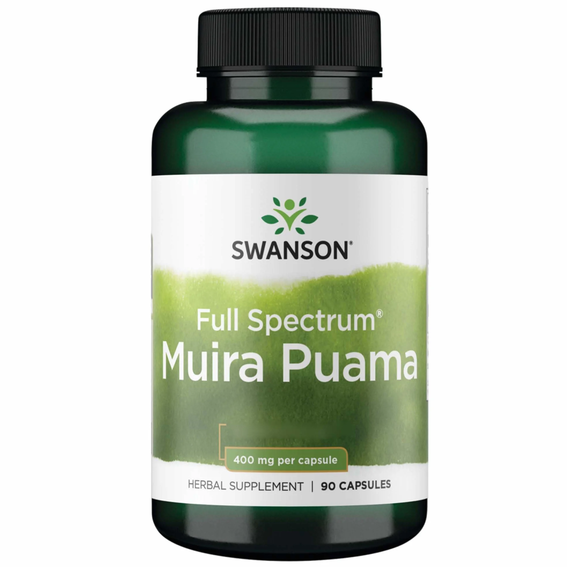 Swanson, Full Spectrum Muira Puama, 400mg, 90 Capsule, Testato in Laboratorio, Senza Soia, Senza Glutine, Senza OGM