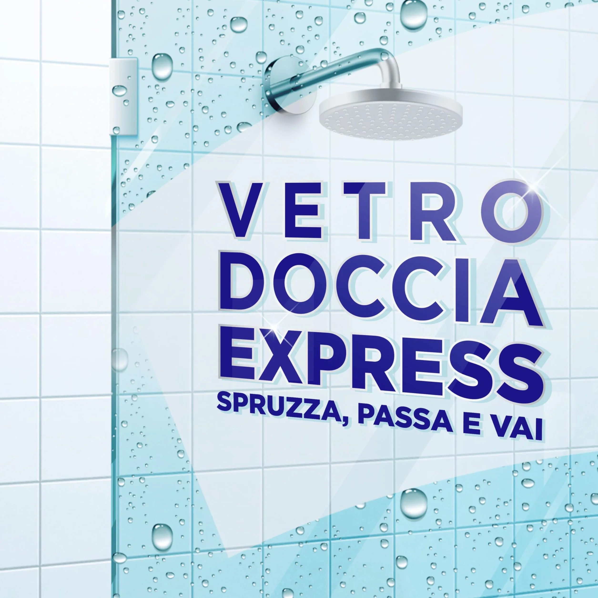 Viakal Vetro Doccia Express Spray 720ml Fiori bianchi Senza Risciacquo