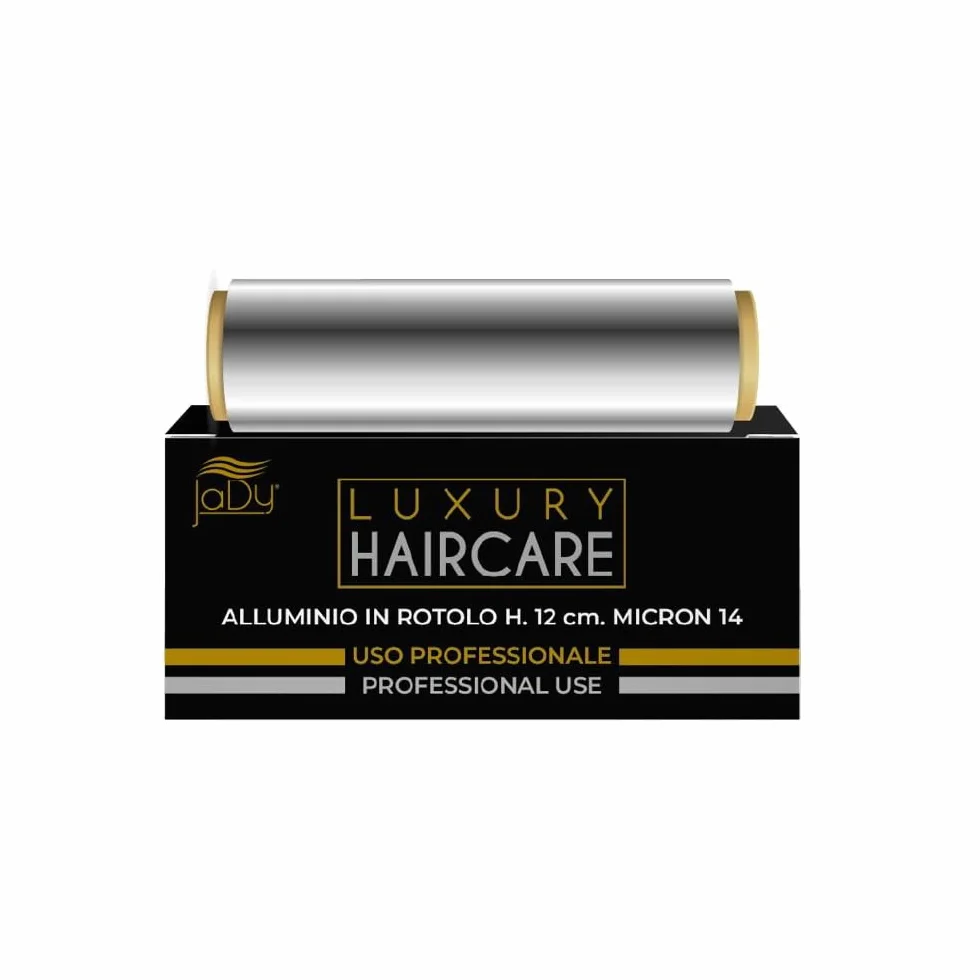 JaDy Rotolo di Stagnola per Parrucchieri Alluminio 12 14 Micron Uso Professionale
