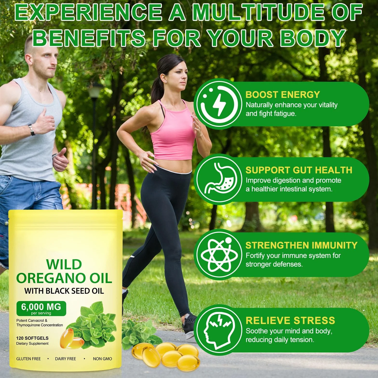 Olio di origano capsule 165 mg carvacrolo Non OGM 120 capsule
