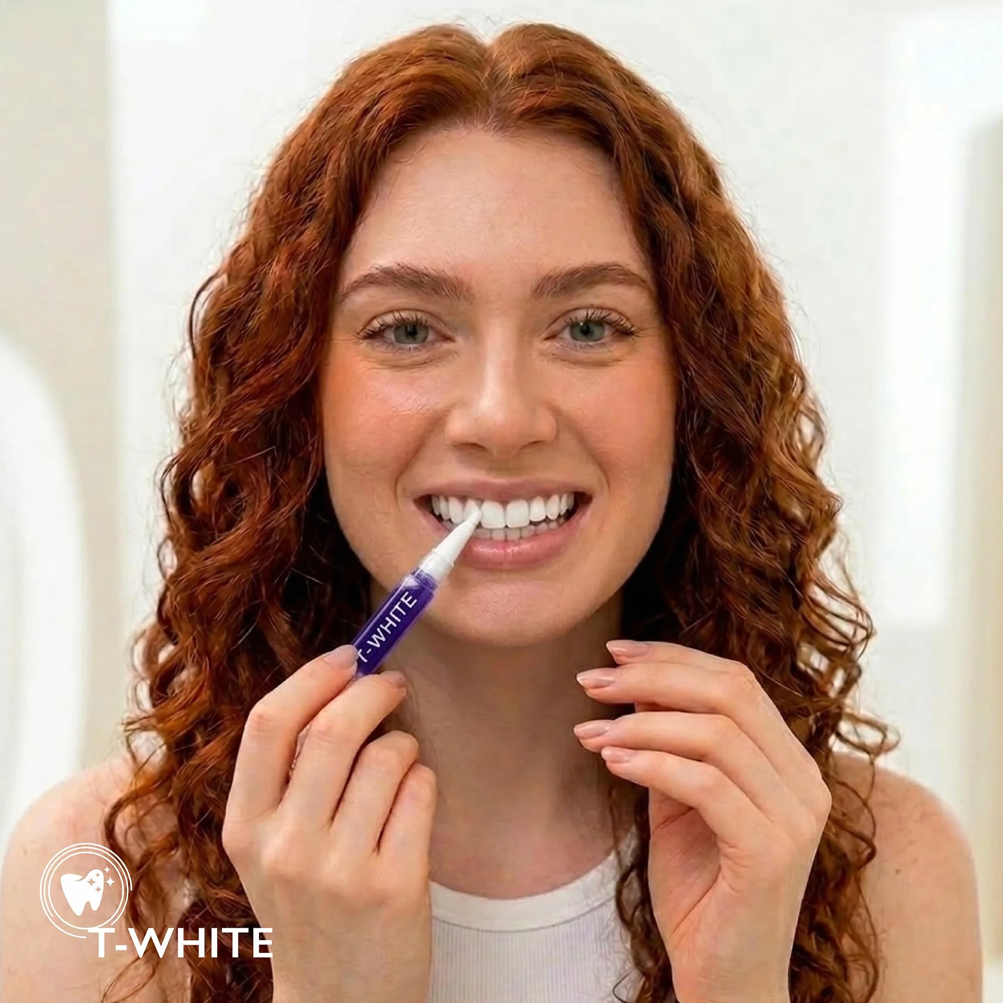 Ricarica Sbiancante Denti Professionale con 3 Gel Sbiancanti e Pennello - Sbiancamento in 16 Minuti