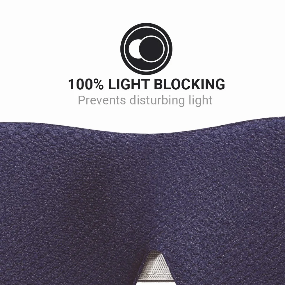 Maschera per gli occhi blu scuro e tappi per le orecchie Go Travel The Dreamer Luxury