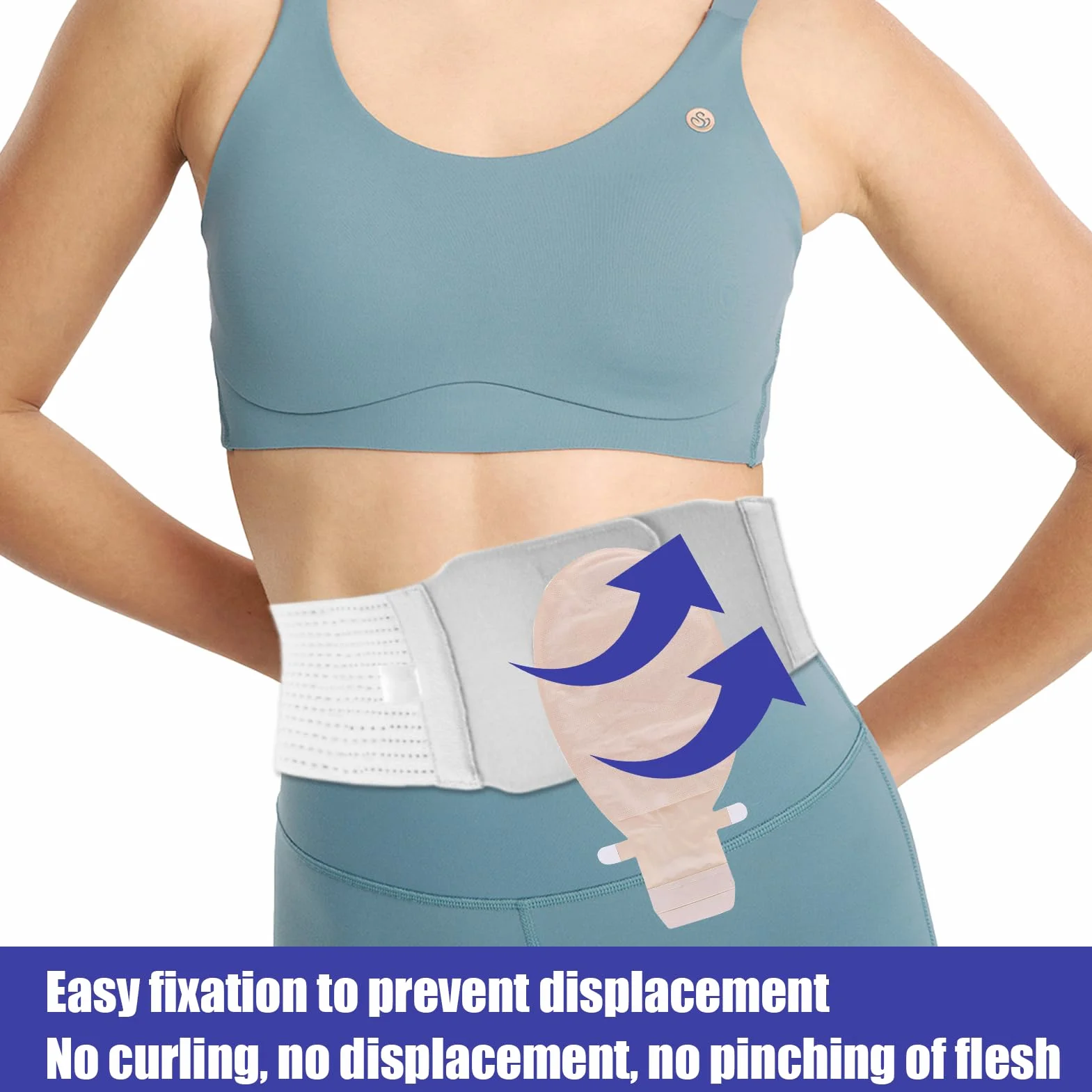 Cintura Stoma, cintura di supporto per stomia regolabile, cintura universale per colostomia e ileostomia, Cintura Per Colostomia, sacca per ileostomia, Forniture Per Stomia (XL)